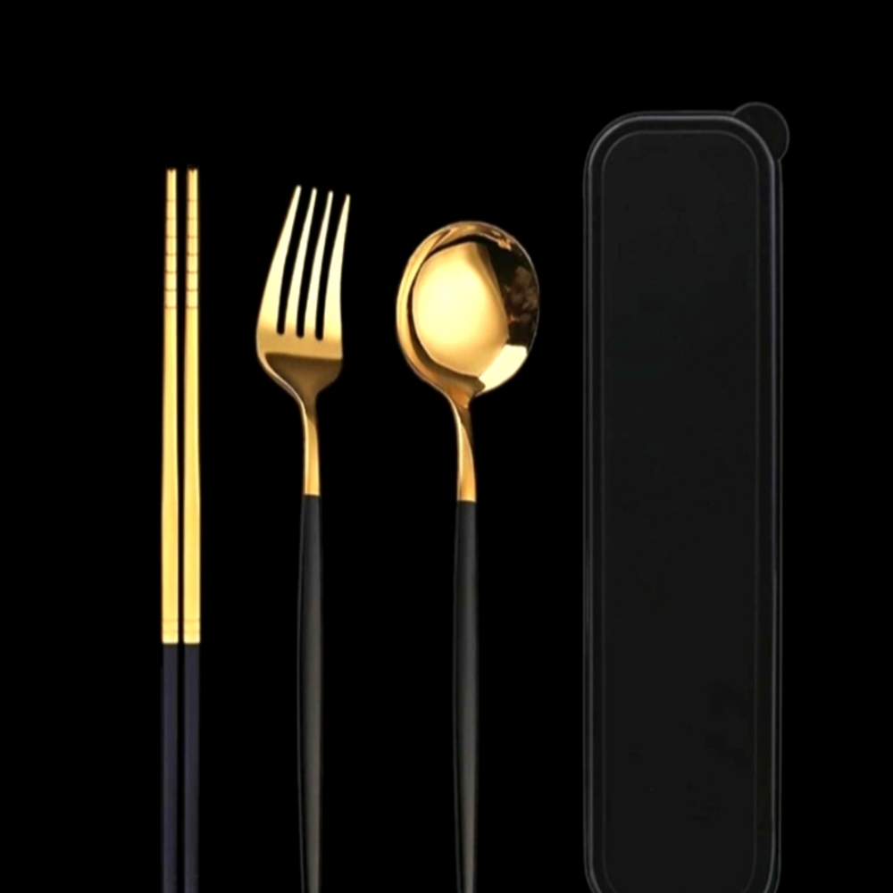 2 of Portable Spoon,Fork and Chopsticks Sets